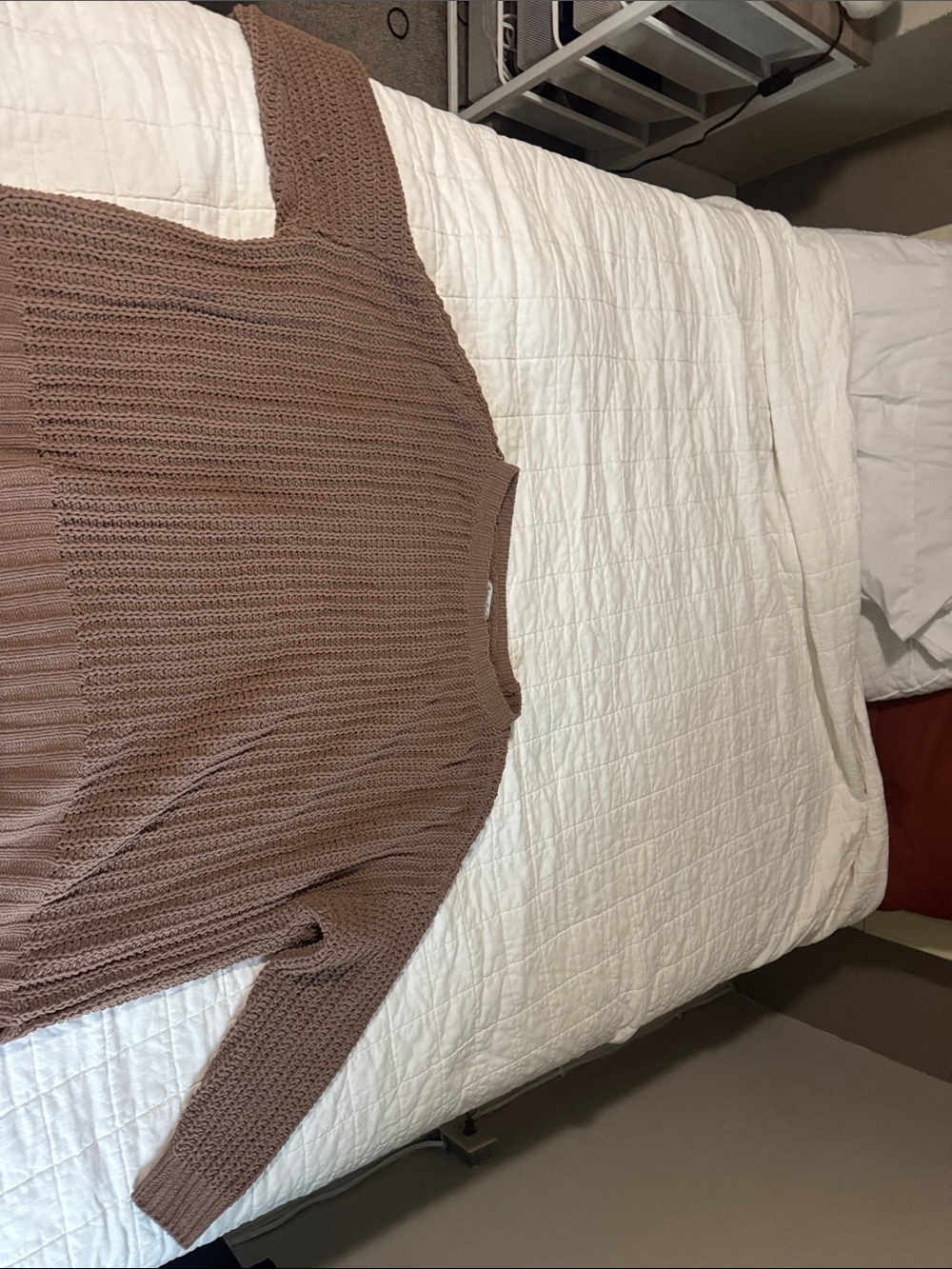 American Eagle Outfitters Ribbed Scoop-Neck Sweater in Taupe Brown